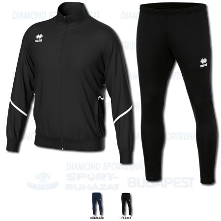 ERREA MARLON & FLANN 3.0 SET edző- és szabadidő melegítő felső + nadrág SZETT - fekete