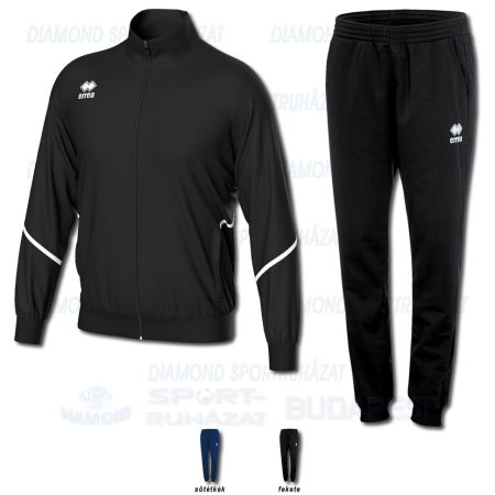 ERREA MARLON & VANESSA WOMAN 3.0 SET edző- és szabadidő melegítő felső + női nadrág SZETT - fekete