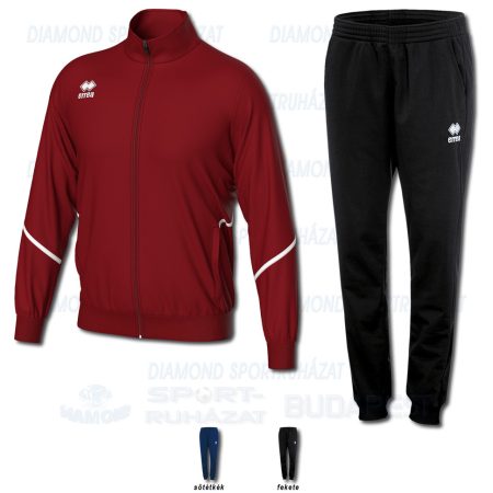 ERREA MARLON & VANESSA WOMAN 3.0 SET edző- és szabadidő melegítő felső + női nadrág SZETT - bordó