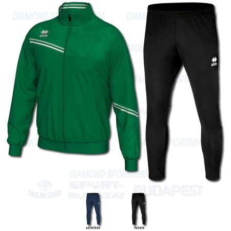 ERREA ELTON & KEY 3.0 SET cipzáras edző- és szabadidő melegítő felső + nadrág SZETT - zöld-világosszürke-fehér