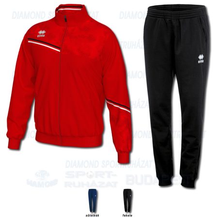 ERREA ELTON & VANESSA WOMAN 3.0 SET cipzáras edző- és szabadidő melegítő felső + női nadrág SZETT - piros-fekete-fehér