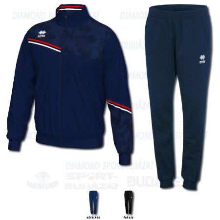 ERREA ELTON & VANESSA WOMAN 3.0 SET cipzáras edző- és szabadidő melegítő felső + női nadrág SZETT - sötétkék-piros-fehér
