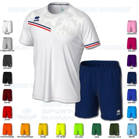 ERREA EVAN & NEW SKIN SET futball mez + nadrág SZETT - fehér-sötétkék-piros