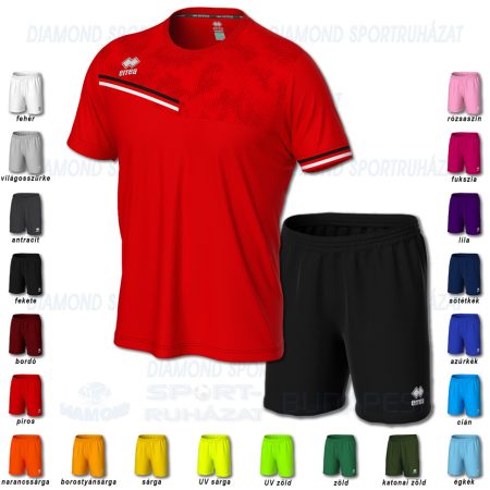 ERREA EVAN & NEW SKIN SET futball mez + nadrág SZETT - piros-fekete-fehér