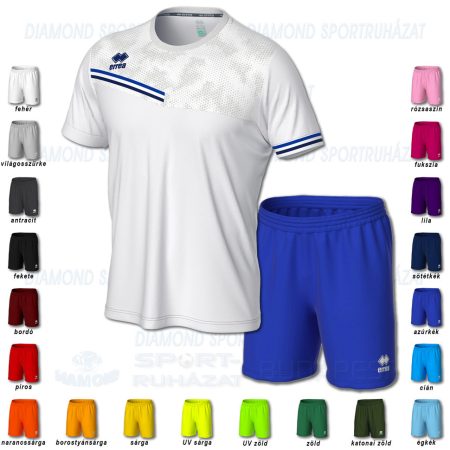 ERREA EVAN & NEW SKIN SET futball mez + nadrág SZETT - fehér-azúrkék-sötétkék