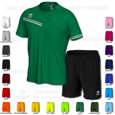 ERREA EVAN & NEW SKIN SET futball mez + nadrág SZETT - zöld-világosszürke-fehér