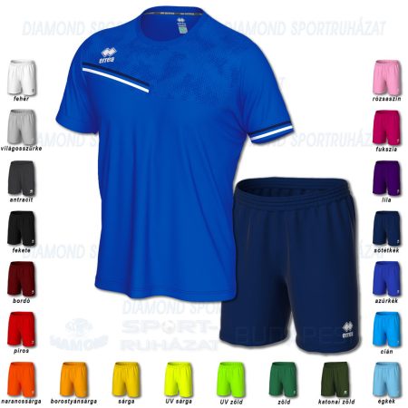 ERREA EVAN & NEW SKIN SET futball mez + nadrág SZETT - azúrkék-sötétkék-fehér