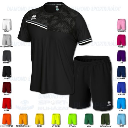 ERREA EVAN & NEW SKIN SET futball mez + nadrág SZETT - fekete-antracit-fehér