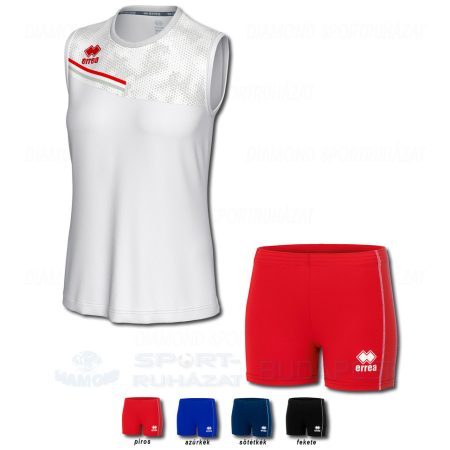 ERREA ELOY WOMAN & PREMIER WOMAN SET női röp- és kosárlabda mez + női nadrág SZETT - fehér-piros-világosszürke