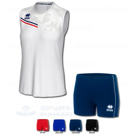 ERREA ELOY WOMAN & PREMIER WOMAN SET női röp- és kosárlabda mez + női nadrág SZETT - fehér-sötétkék-piros