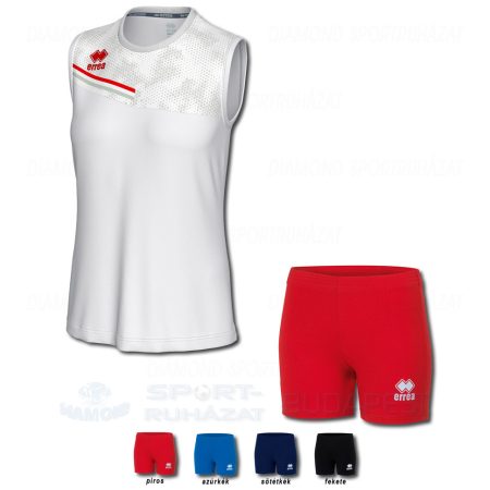 ERREA ELOY WOMAN & VOLLEYBALL WOMAN SET női röp- és kosárlabda mez + női pamutnadrág SZETT - fehér-piros-világosszürke