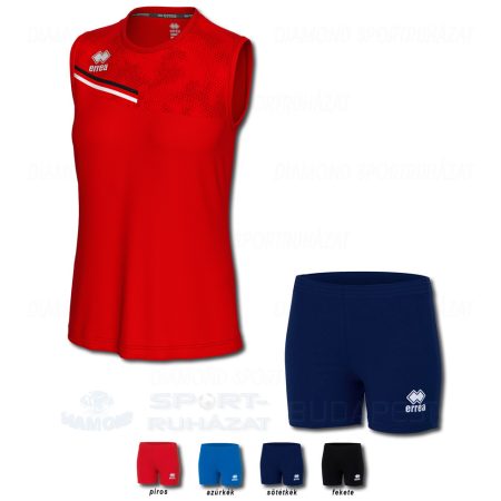 ERREA ELOY WOMAN & VOLLEYBALL WOMAN SET női röp- és kosárlabda mez + női pamutnadrág SZETT - piros-fekete-fehér