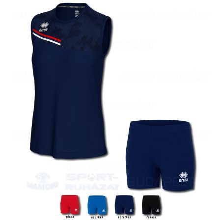 ERREA ELOY WOMAN & VOLLEYBALL WOMAN SET női röp- és kosárlabda mez + női pamutnadrág SZETT - sötétkék-piros-fehér