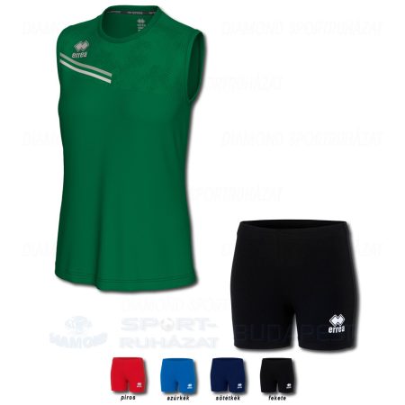 ERREA ELOY WOMAN & VOLLEYBALL WOMAN SET női röp- és kosárlabda mez + női pamutnadrág SZETT - zöld-világosszürke-fehér