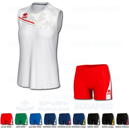 ERREA ELOY WOMAN & AMAZON 3.0 WOMAN SET női röp- és kosárlabda mez + női nadrág SZETT - fehér-piros-világosszürke