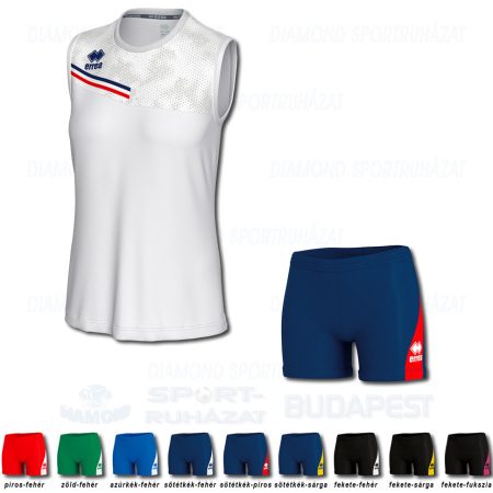 ERREA ELOY WOMAN & AMAZON 3.0 WOMAN SET női röp- és kosárlabda mez + női nadrág SZETT - fehér-sötétkék-piros