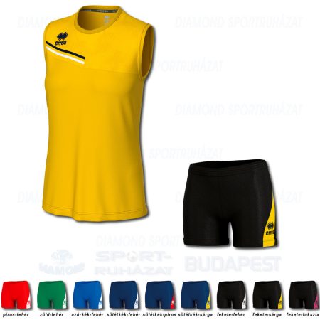 ERREA ELOY WOMAN & AMAZON 3.0 WOMAN SET női röp- és kosárlabda mez + női nadrág SZETT - sárga-sötétkék-fehér