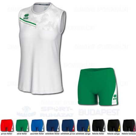 ERREA ELOY WOMAN & AMAZON 3.0 WOMAN SET női röp- és kosárlabda mez + női nadrág SZETT - fehér-zöld-világosszürke