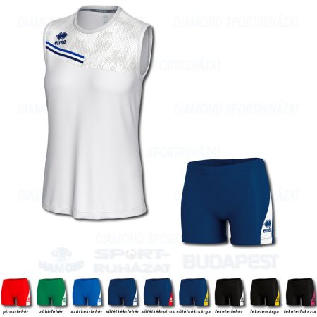 ERREA ELOY WOMAN & AMAZON 3.0 WOMAN SET női röp- és kosárlabda mez + női nadrág SZETT - fehér-azúrkék-sötétkék