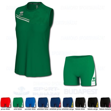 ERREA ELOY WOMAN & AMAZON 3.0 WOMAN SET női röp- és kosárlabda mez + női nadrág SZETT - zöld-világosszürke-fehér