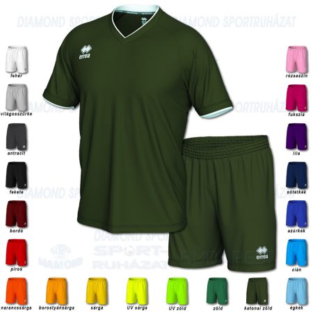 ERREA LEONARD & NEW SKIN SET futball mez + nadrág SZETT - katonai zöld-fehér