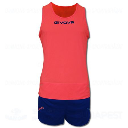 GIVOVA NEW YORK KIT atléta mez + nadrág KIT - piros-tengerkék