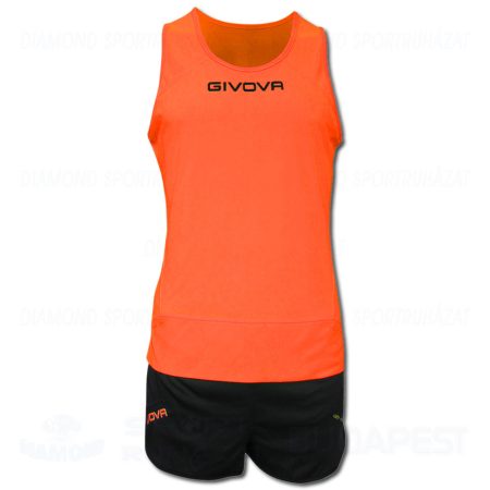 GIVOVA NEW YORK KIT atléta mez + nadrág KIT - UV narancssárga-fekete