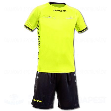 GIVOVA FLAG KIT játékvezetői mez + nadrág KIT - UV sárga-fekete