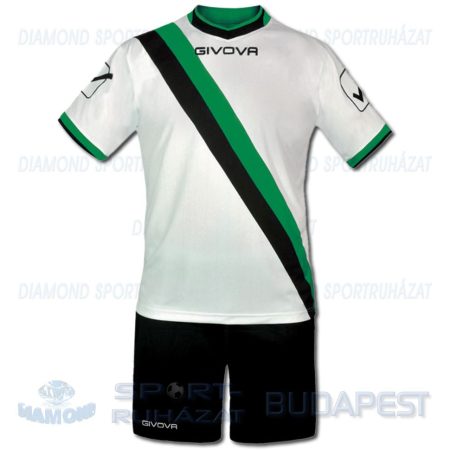 GIVOVA TRASVERSAL KIT futball mez + nadrág KIT - fekete-zöld [XL]
