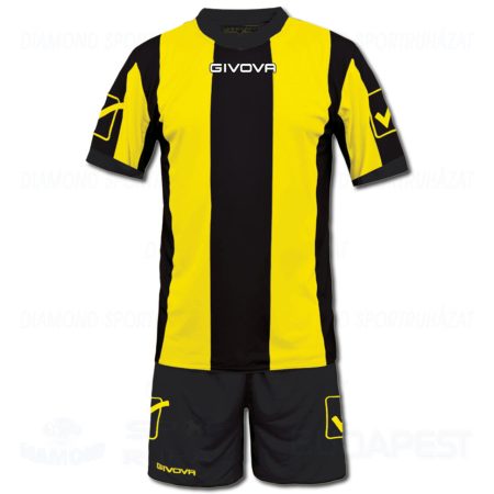 GIVOVA CATALANO SENIOR KIT futball mez + nadrág KIT - sárga-fekete [L]