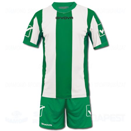 GIVOVA CATALANO SENIOR KIT futball mez + nadrág KIT - zöld-fehér