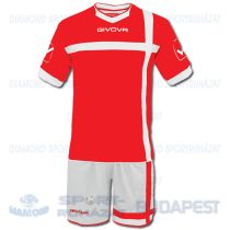   GIVOVA CROCE SENIOR KIT futball mez + nadrág KIT - piros-fehér [M]