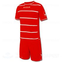   GIVOVA CAOS SENIOR KIT futball mez + nadrág KIT - piros-fehér [XL]
