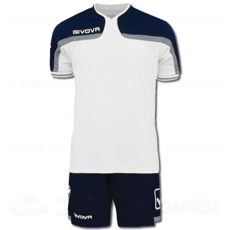 GIVOVA AMERICA KIT futball mez + nadrág KIT - fehér-tengerkék