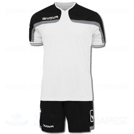 GIVOVA AMERICA KIT futball mez + nadrág KIT - fehér-fekete [XL]