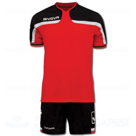 GIVOVA AMERICA KIT futball mez + nadrág KIT - piros-fekete