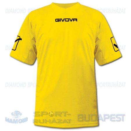 GIVOVA MC SHIRT futball mez - sárga