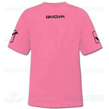 GIVOVA MC SHIRT futball mez - rózsaszín