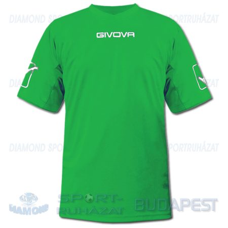 GIVOVA MC SHIRT futball mez - zöld