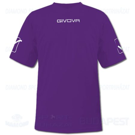 GIVOVA MC SHIRT futball mez - sötétlila