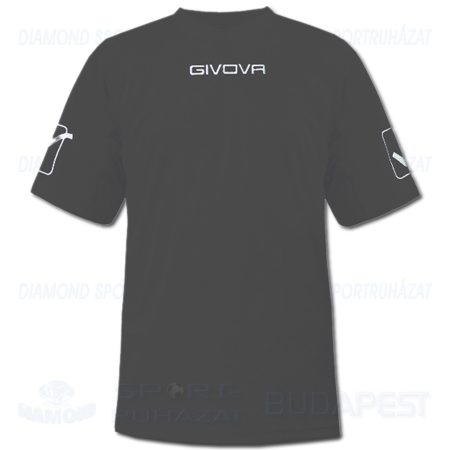 GIVOVA MC SHIRT futball mez - sötétszürke [S]