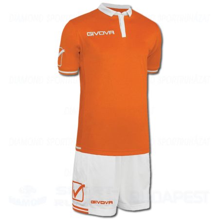 GIVOVA WORLD SENIOR KIT futball mez + nadrág KIT - narancssárga-fehér [L]