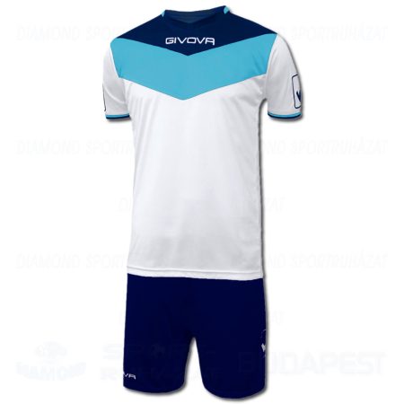 GIVOVA CAMPO KIT futball mez + nadrág KIT - tengerkék-égkék