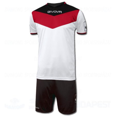 GIVOVA CAMPO KIT futball mez + nadrág KIT - piros-fekete