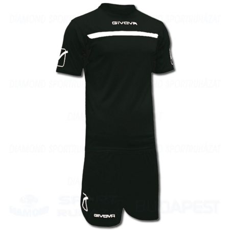 GIVOVA ONE KIT futball mez + nadrág KIT - fekete-fehér
