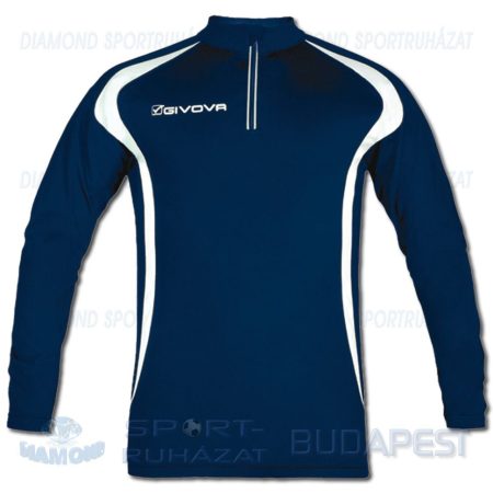 GIVOVA RUNNING LONG SHIRT elasztikus atléta mez (hosszú ujjú) - tengerkék [M]