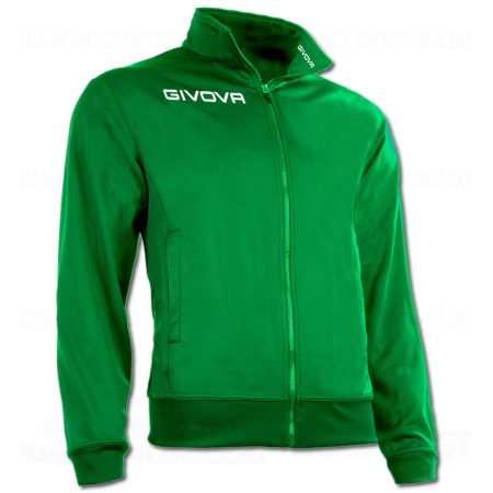 GIVOVA MONO 500 GIACCA cipzáras edző- és szabadidő melegítő felső - zöld