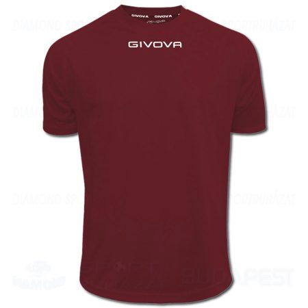 GIVOVA SHIRT ONE futball mez - burgundivörös