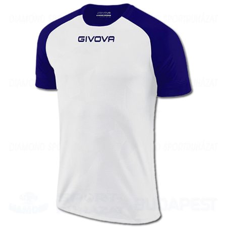 GIVOVA SHIRT CAPO futball mez - fehér-tengerkék