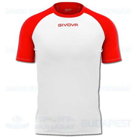 GIVOVA SHIRT CAPO futball mez - fehér-piros